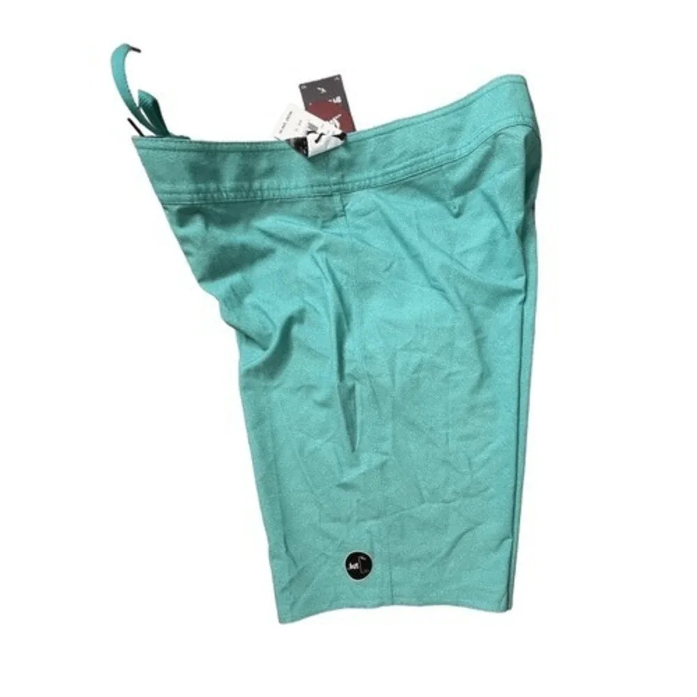 Lost Since 91 or 93 Throttle Bermuda Short Aqua Casual Swim Trunks 32 Retail $45